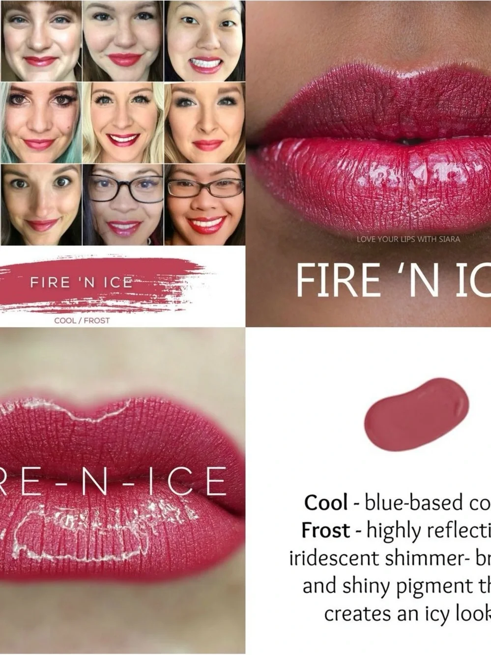 Lipsense by SeneGence new unopened full size long lasting lipstickFire 'N Ice